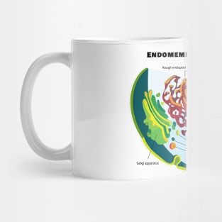 Endomembrane System on a Eukaryote Cell Chart Mug